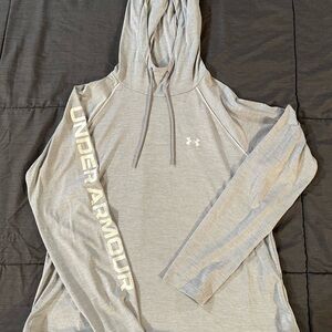 Under Armour Light Gray Women's Hooded Long Sleeve Sweatshirt